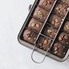 Brownie non-stick cake plate mold square baking tray bread baking tool thickened solid bottom Brownie Pan