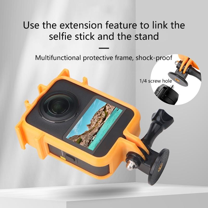 Protective Case for  Panoramic Cameras Shockproof Battery Door Access PLAs Composite Expandable Accessory Mount