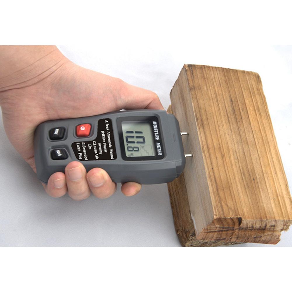 Digital LCD Wood Moisture Meter Detector Tester Humidity 0-99.9% Hygrometer Test