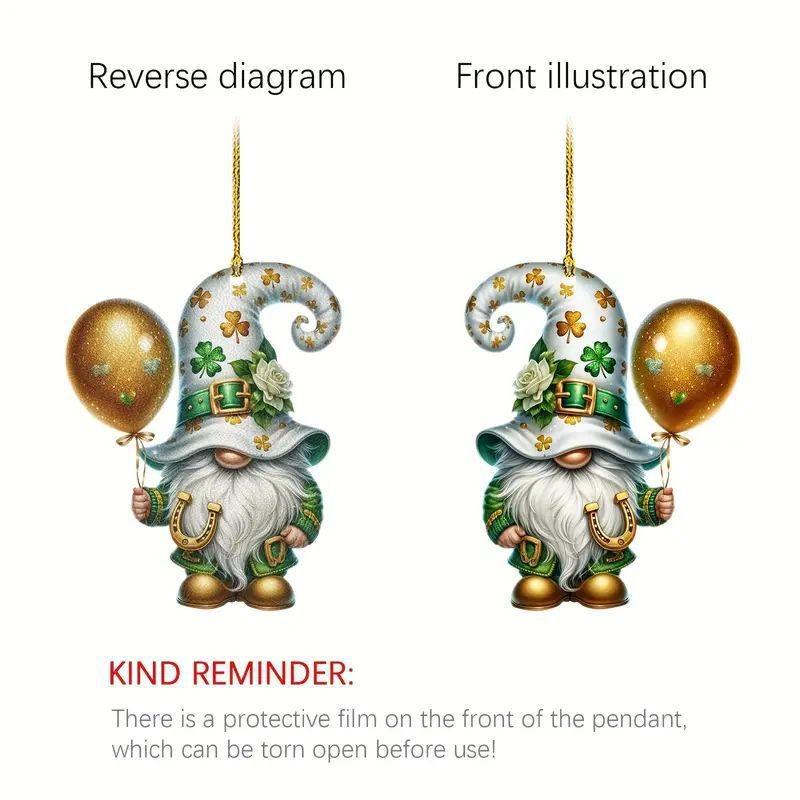 Vibrant Acrylic Car Hanging Ornament Backpack Accessory For Christmas Decoration Tree