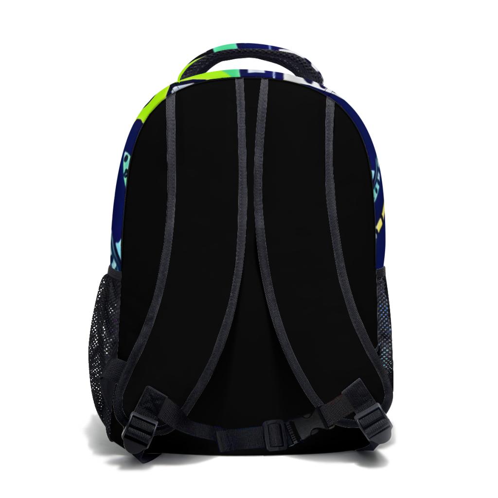 Dětský lehký školní batoh s potiskem vesmírných monster, batoh pro mládež, anime kreslený školní batoh