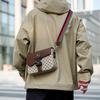 Modieuze Jacquard Patroon Heren Crossbody Tas High-End Casual Schoudertas voor Pendelen Zakelijk Waterdichte Dagelijkse Sling Bag