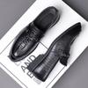 New first-layer cowhide men's leather shoes business dress gentleman pointed British style men's shoes leather men's shoes soft