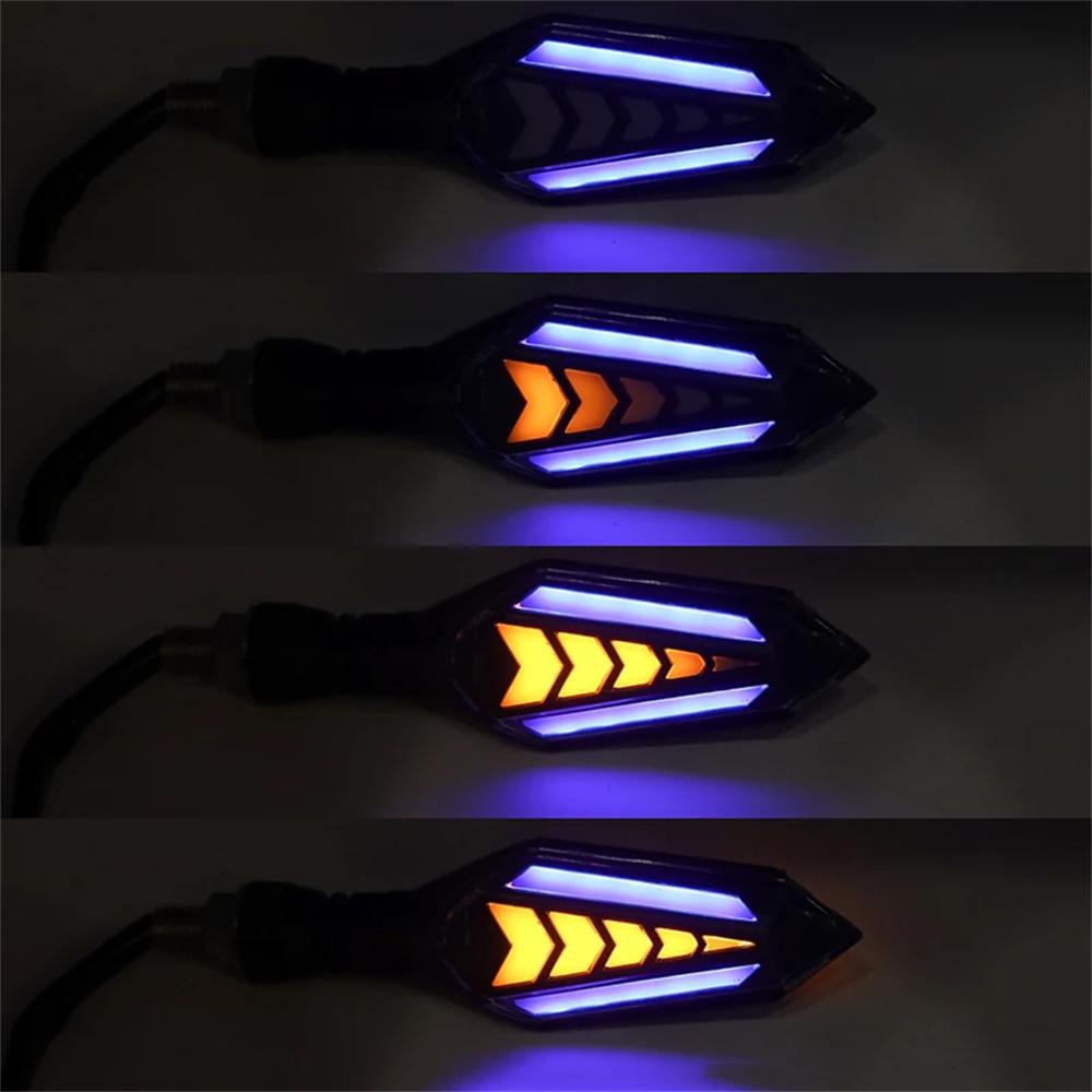 Motorcycle LED Turn Signal Lamp Sequential Flowing Flash Indicator Lights Running Light Arrows LED Motorcycle Turn Signals Lamp