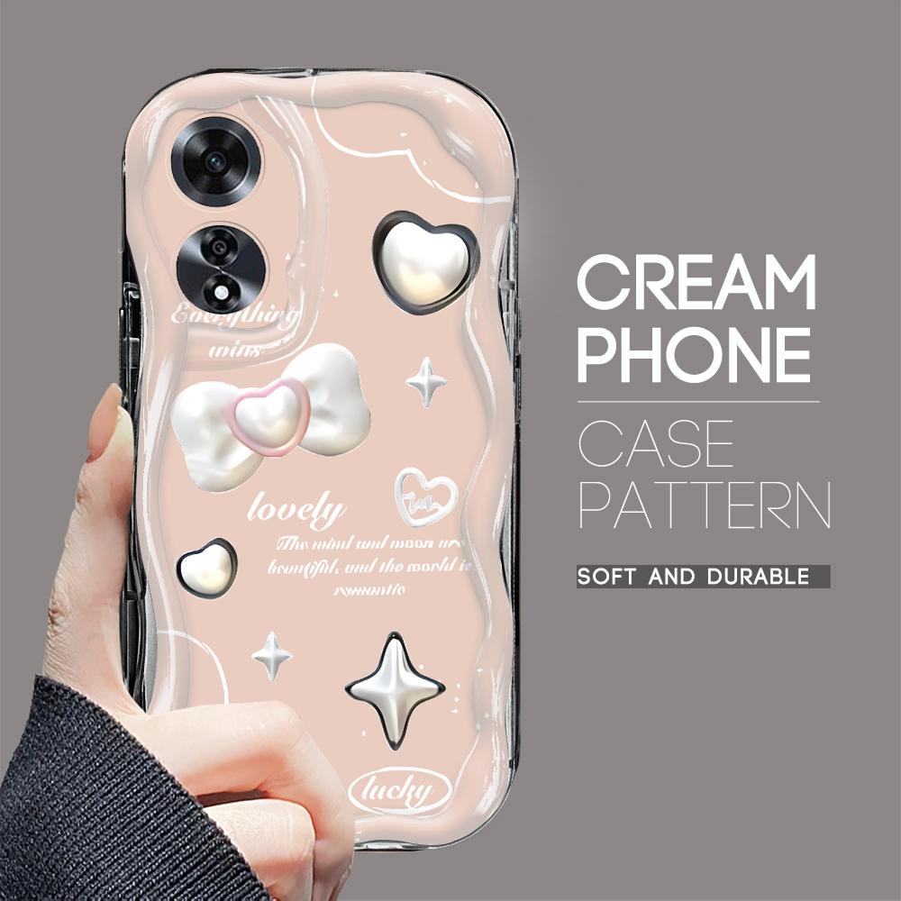 Für OPPO A12 A15 A38 A58 A60 A76 A92 Reno8 11F 11Pro 12 Realme 10 12Pro 14 C35 C63 Mode-Mädchen Cremige Textur Weiches Silikon Vollständiger Linsenschutz Hülle