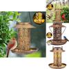 Charming Outdoor Solar Metal Hummingbird Feeder And Decorative Garden Light For Bird Feeding And Watering