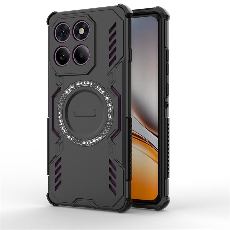 

Бронированный чехол для Motorola Edge 60 Pro Магнитная адсорбция Беспроводная зарядка Чехол Moto Edge 60 50 Pro Чехол для Moto Edge 60 Pro Motorola Edge 60 Fusion чёрный