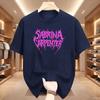 Sängerin Sabrina Carpenter Musik Y2k T-Shirt Unisex Unisex Vintage Mode Hochwertiges T-Shirt Oversized Baumwolle Rosa Logo T-Shirts Geschenke