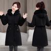 New Winter Style Long Parkas, Fashionable and Versatile Cotton-padded Clothes, Stylish Double-sided Women's Slimming Coats