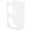 Double-Slot Acrylic Water Cup Rack Display Beverage Storage Organizer Kitchen Cabinet Cup Holder Acrylic Drink