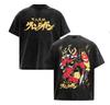 Vintage Washed Anime Tengen Toppa Gurren Lagann Graphic T Shirt Unisexs Oversized Harajuku Fashion Short Sleeve Tshirt Streetwear