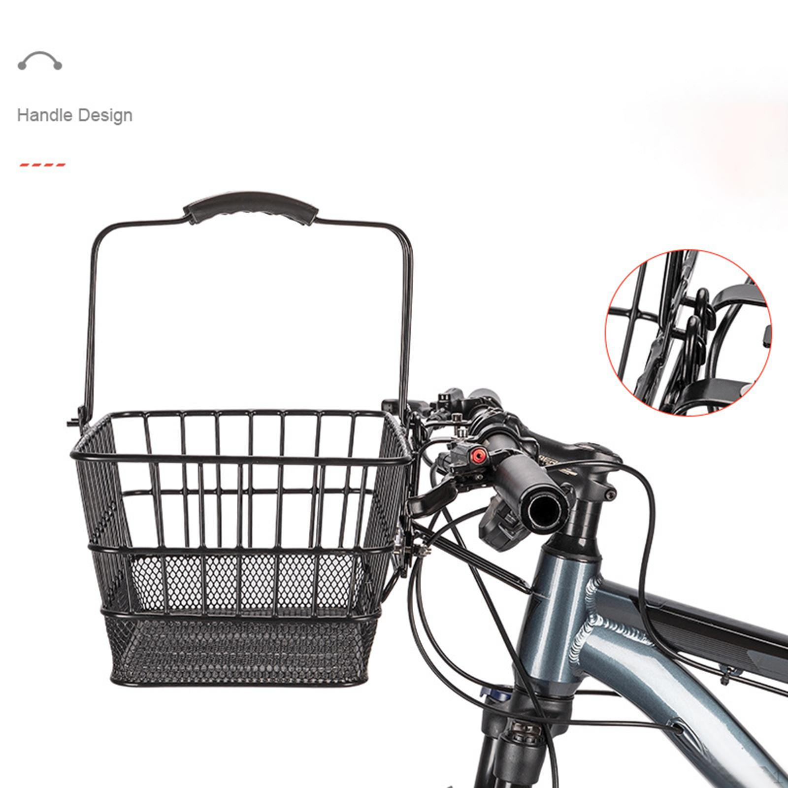 

Bike Basket Carrying Panniers Vegetable Easy Assembly Cargo Rack Style A Style B