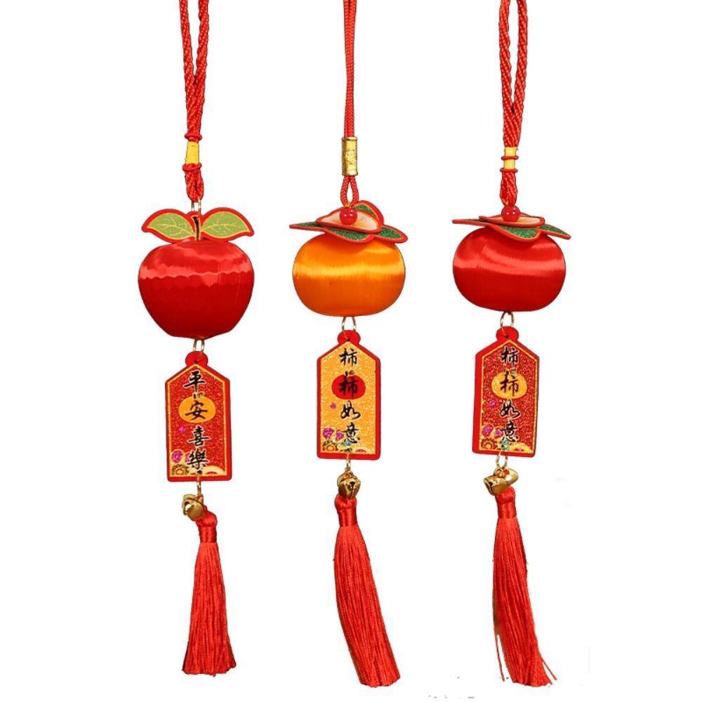 Traditional Chinese Lucky Persimmon Pendants Plastic Spring Festival Supplies Home Wall Decor