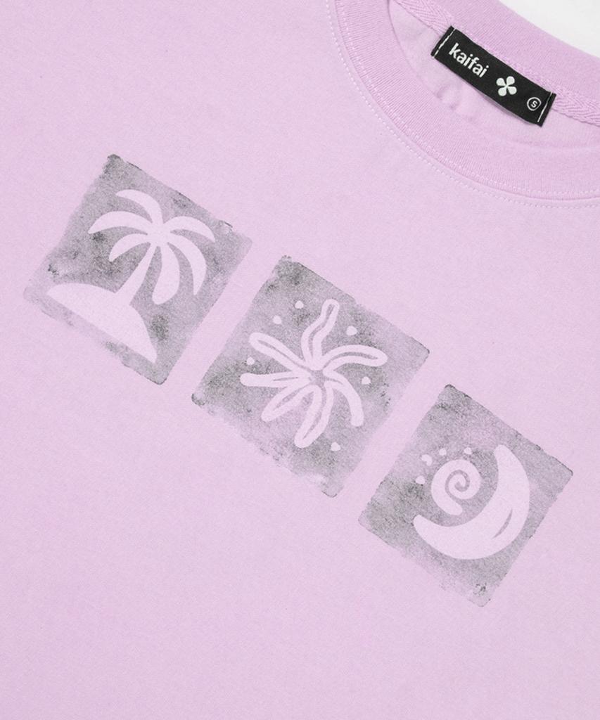 KAIFAI Summer Rhythm Short Sleeve T-Shirt (Baby Purple) K26Qb239