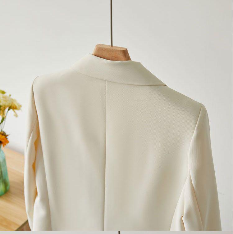 Dámské volné sako plus size - Korejský styl, Módní pro jaro/podzim 2025, Vhodné až do 105 kg