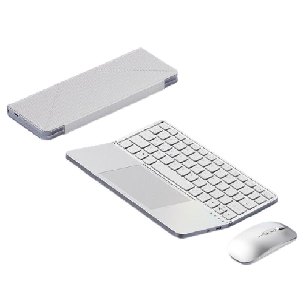 Bluetooth 5.3 Wireless Bluetooth Keyboard Universal Detachable Foldable Keyboard Compact Ergonomic Rechargeable Keyboard