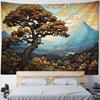 Natural Scenery Oil Painting Tapestry Home Wall Art Decoration Background Cloth Bedroom Living Room Dormitory Office Poster