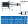 1pc NT40 ER Collet Chuck Metric Milling Machine Collet CNC Toolholder Replacement Parts For CNC Machining