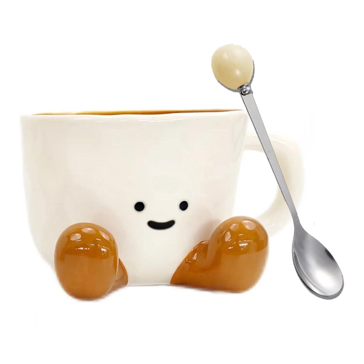 Jelly Cat Новая креативная керамическая чашка, красивая кружка, милая мультяшная кофейная чашка для девочек и женщин, праздничные подарки