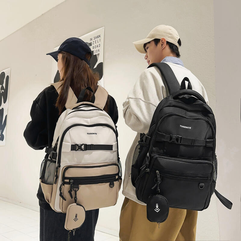 Junior High School Student Schoolbag Colored Large Capacity Backpack Campus Computer Backpack