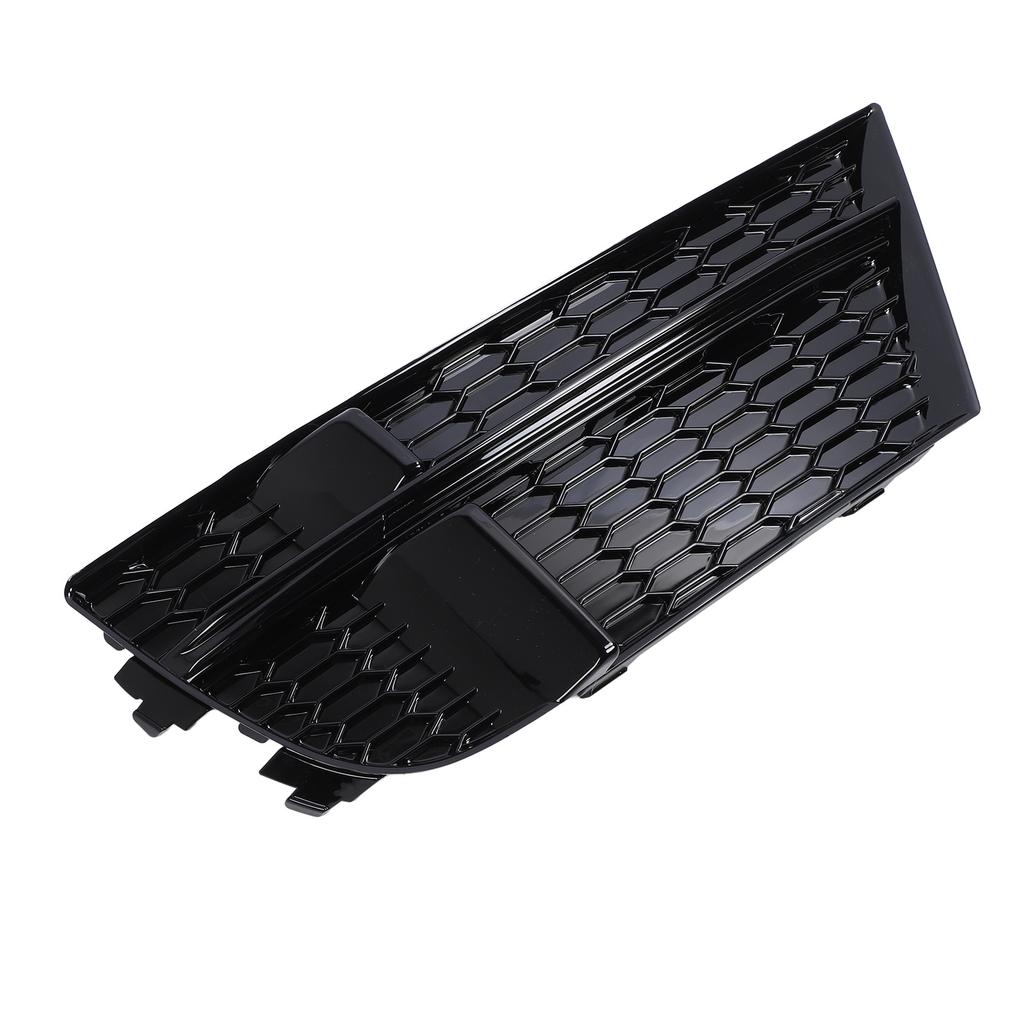Front Bumper Fog Light Grille Glossy Black Side Bumper Fog Lamp Cooling Air Grill for A3 8v Sedan Sportback Convertible