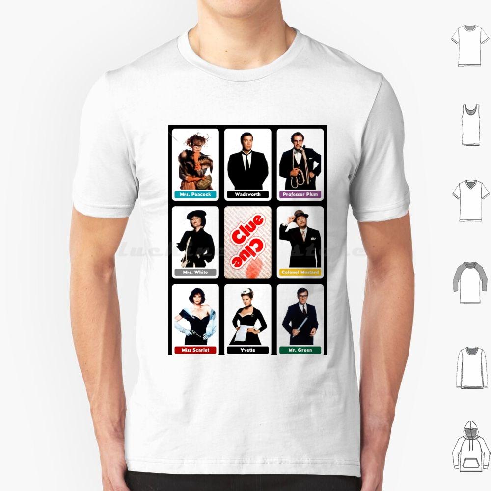 Clue 1985 T Shirt Cotton Men Women DIY Print Red Herring Singing Telegram Too Late Flames Vintage Retro Movie Clue Board