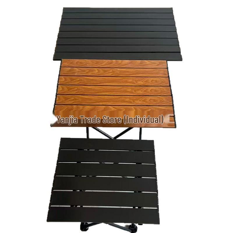 Portable Outdoor Carbon Steel Folding Table for Camping and Barbecues