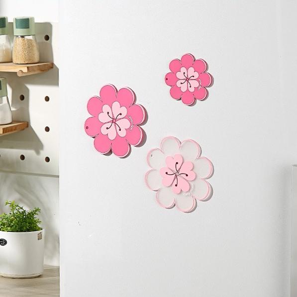 Creative Flower Insulation Pads Thick Anti Slip Wear-resistant Placemat Anti Scalding Household Mats Adsorption Wall Decoration