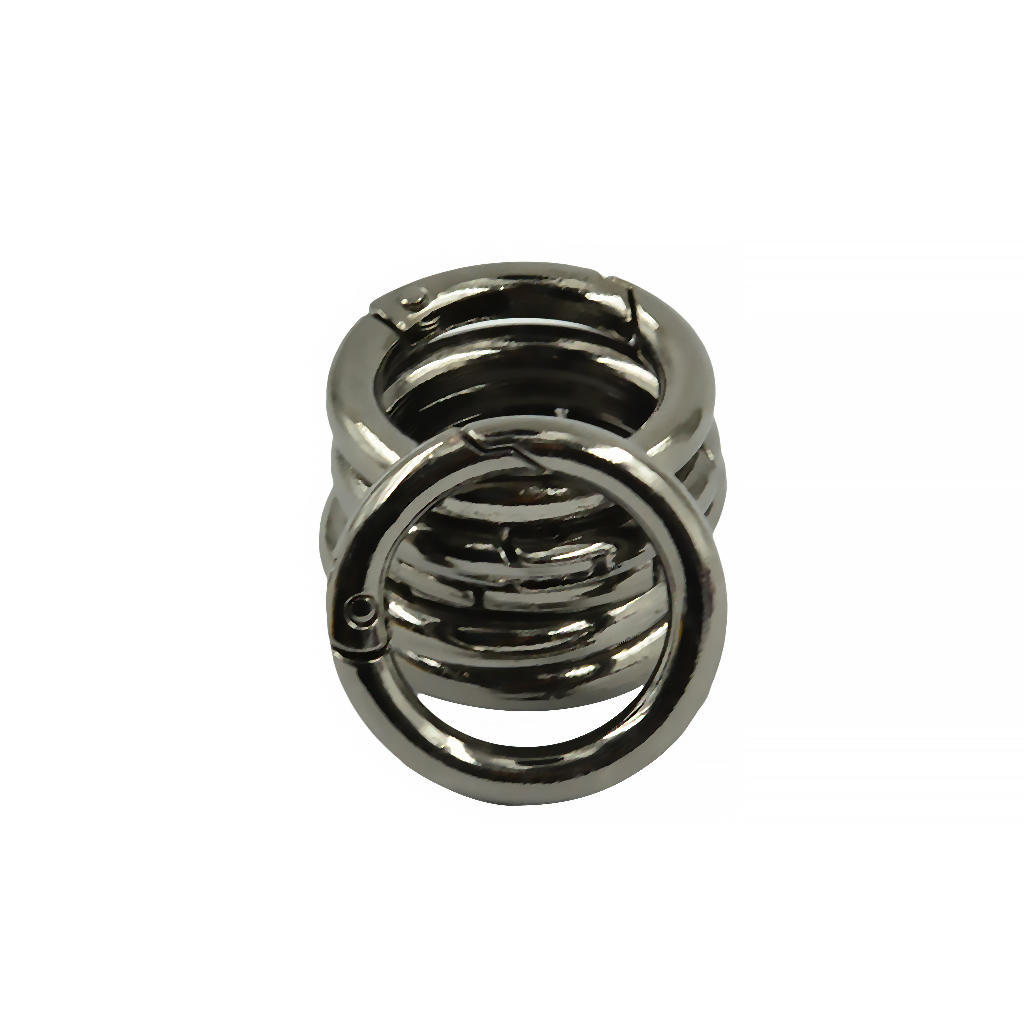 6 delar rund fjäder Snap Hook Clip Key Handväska Handväska Axelrem