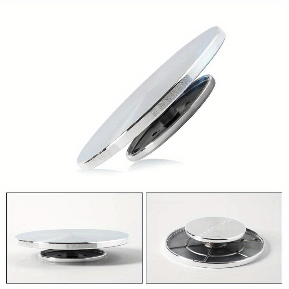 11-30cm Stainless Steel Rotating Disc Clay Handicraft Pottery Mold Parts Two Sided Turntable Parent Child Platform DIY Clay Tool