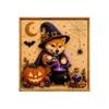 Kit for Adults Kids Halloween Dog Design DIY 5D Set with Round Drills