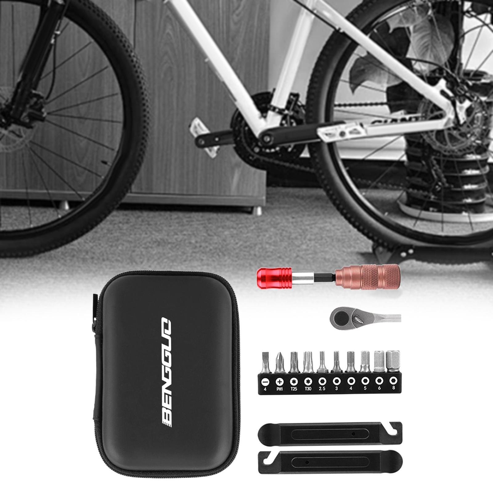 

Bicycle Multitool Kit Bike Repair Tool Set Screw Head Bits Comfortable Grip