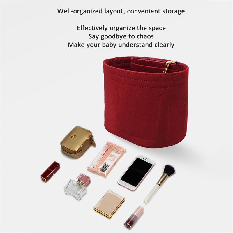 EverToner Soft Felt Liner Insert for Cha-el 22p Bucket Bag Structures the Bag Organizes Belongings Protection