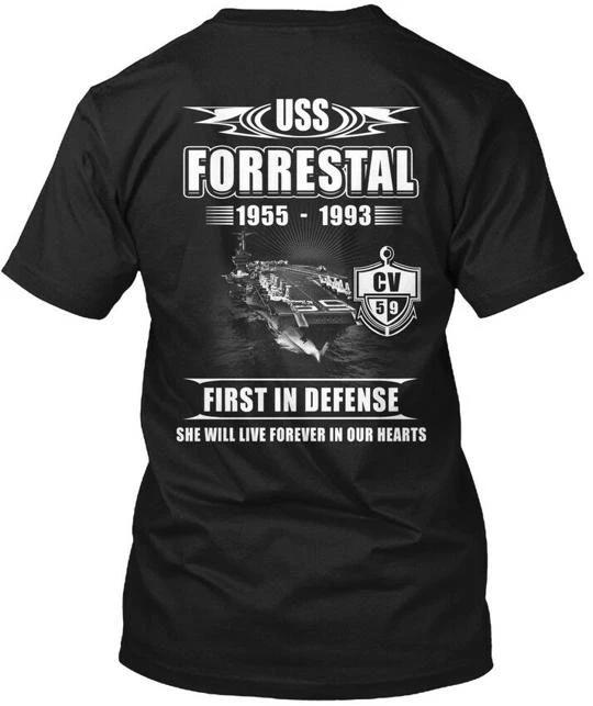 

Uss Forrestal Cv-59 1955 1993 First In TTshirt Made in USA Size S to 5XL 4XL