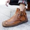Men's Leather Boots High Top Casual Sneakers 39-46