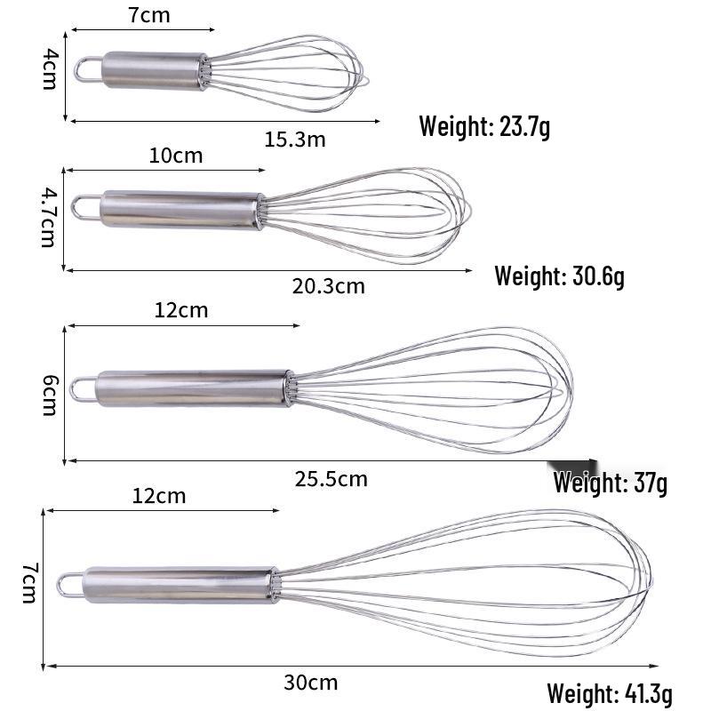 Stainless Steel Mini Egg Beater Whisk for Baking