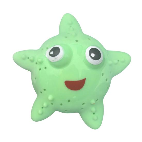 

Starfish Water Squirter for Kids Soft TPR Bath Pool Toy Cute Marine Animal Shape Squeeze to Spray Fun Summer Beach Shower Play for Toddlers Children зелёный