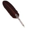 Vintage Feather Dip Pen Writing Calligraphy Quill Pen Set in Gift Box (Brown)