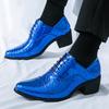New Men Pointed Glitter Gold Silver Casual Patent Leather Shoes Male Oxfords Wedding Dress Formal Flats Footwear Zapatos Hombre