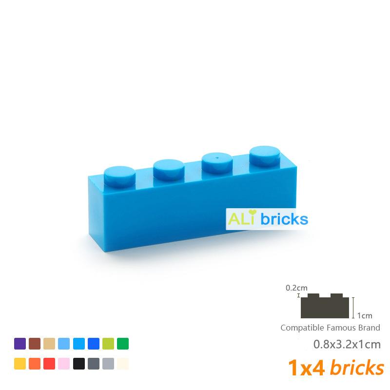 24pcs/lot Bulk Blocks Building Bricks Thick 1X4 Educational Assemblage Construction Toys for Children Size Compatible With 3010