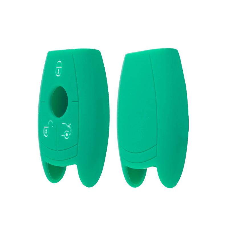 Suitable for Mercedes-Benz C200 Smart 3-button NEC Silicone Key Cover BENZ Soft Key Bag G50 Car Remote Control Protective Cover