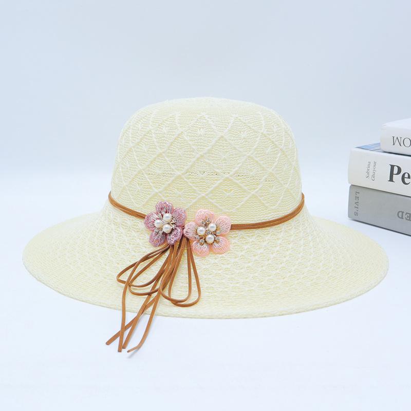 Women's Summer Wide Brim Straw Sun Hat for Beach & Vacation