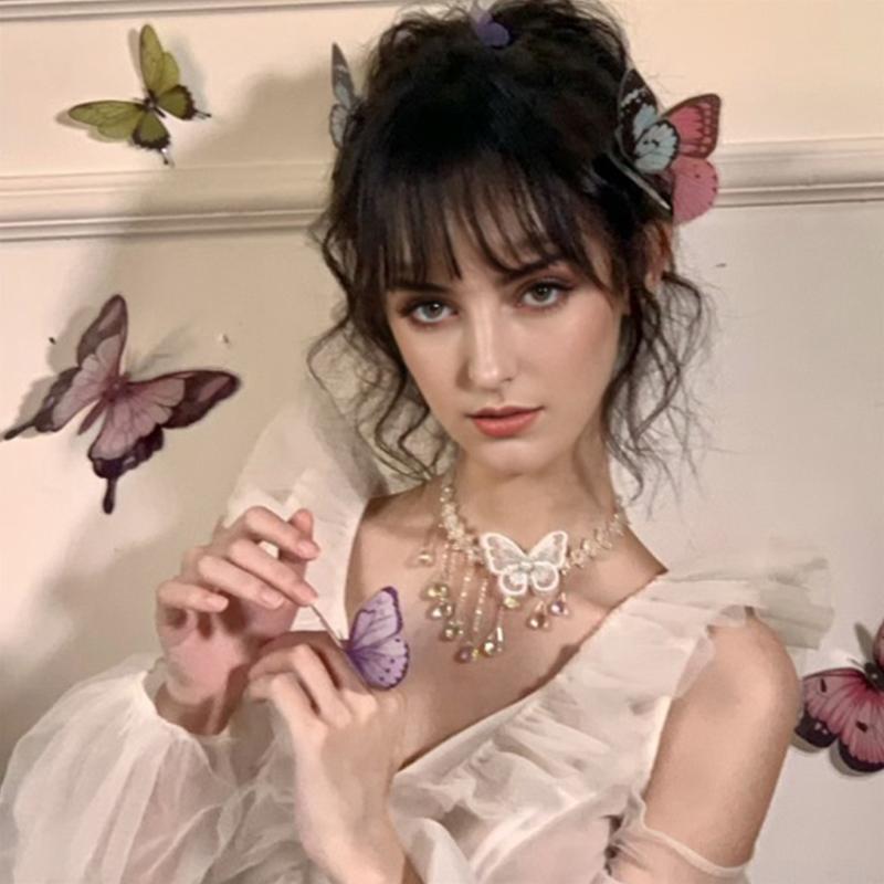 32pcs/set Colorful Butterfly Photography Props Wall Embellishment Accessories Creative 2 colors