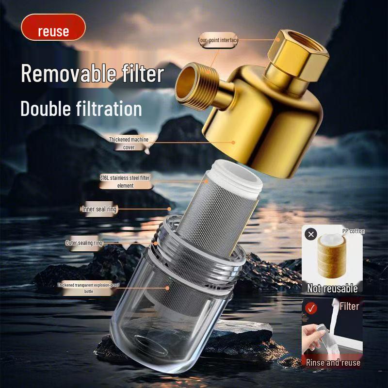 Pre-filtro per la casa in acciaio inossidabile Purificatore d'acqua e Inibitore di calcare per Cucina e Bagno