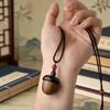 Green Sandalwood Box Pendant: Openable Charm Necklace, Phone Lanyard & Car Keychain