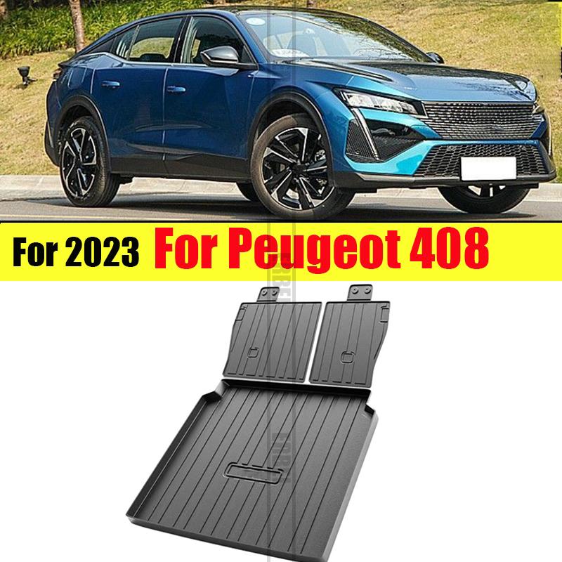 For Peugeot 408 trunk mat modified interior anti slip Dongfeng 408 all inclusive car trunk mat