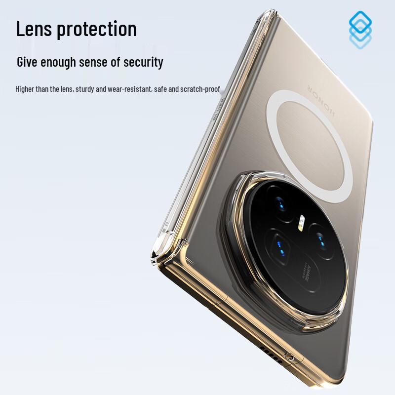 Honor Magic V5 Transparent Magnetic Phone Case