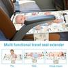 Toddler Travel Airplane Bed Breathable Oxford Cloth Kids Airplane Seat Extender Portable Babys Plane Bed for Flying Long Flight