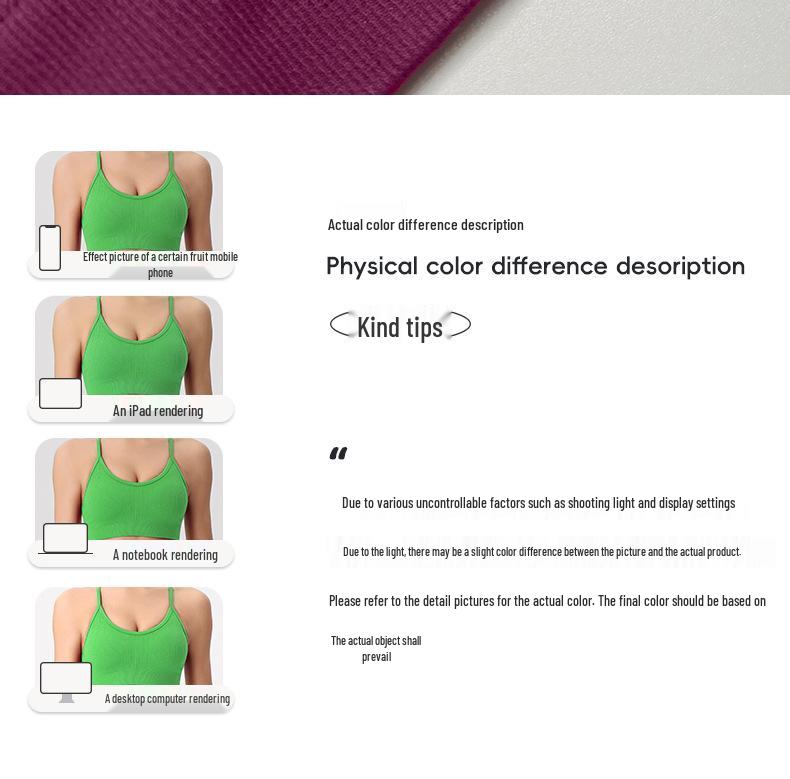Yuka Lian Mei Women's High-Intensity Shockproof Yoga Vest with Built-in Bra