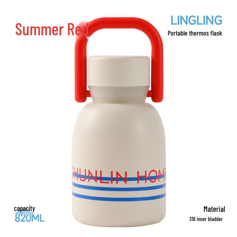 

Chunlin 820ml Large Capacity Travel Mug with Insulated Straw